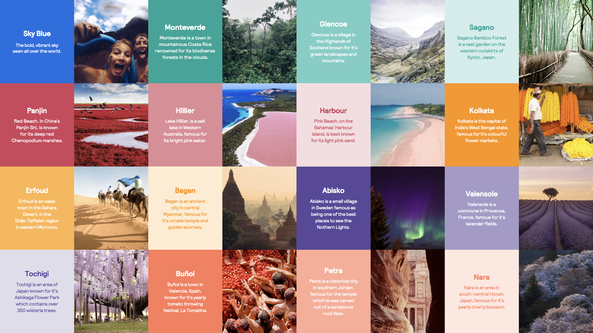 Skyscanner colour palette